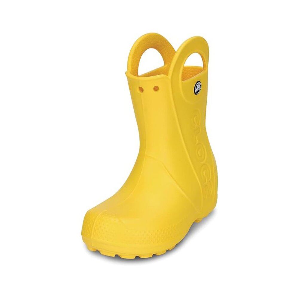 Crocs Unisex Kids "Handle It" Yellow Rain Boots - Size 3 - Picture 2 of 3